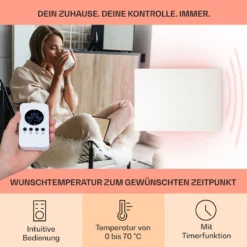 Wonderwall Air Infinite 580 Infrarotheizung 90x60cm 580W Fernbedienung -Klarstein Verkaufs 10035169 de 0003 usp