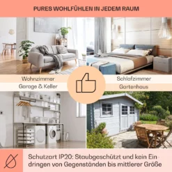 Wonderwall Air Infinite 580 Infrarotheizung 90x60cm 580W Fernbedienung -Klarstein Verkaufs 10035169 de 0005 usp