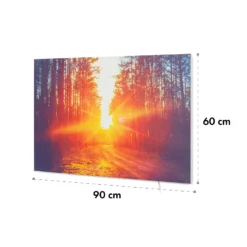 Wonderwall Air Art Infinite 580 Infrarotheizung 90x60 Cm -Klarstein Verkaufs 10035172 yy 0011 dimensions
