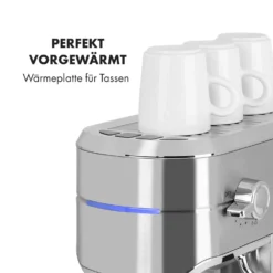 Futura Espressomaker 20 Bar 1450 Watt 20 Bar Wassertank: 1,25 Liter Rostfreier Edelstahl 7 Futura Espressomaker 20 Bar 1450 Watt 20 Bar Wassertank: 1,25 Liter Rostfreier Edelstahl -Klarstein Verkaufs 10035183 de 0008 logo