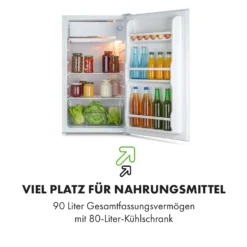 Spitzbergen Uni Kühlschrank 91 Liter 10-Liter-Gefrierfach 2 Böden -Klarstein Verkaufs 10035192 de 0003 logo