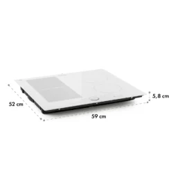 Delicatessa 60 Hybrid Einbaukochfeld Induktion 4 Zonen 7000W -Klarstein Verkaufs 10035198 yy 0011 logo Klarstein Delicatessa 60 Hybrid Kochfeld weiss