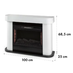 Aargau Smart Elektrischer Kamin 1000/2000W LED 18-27 °C Wochentimer -Klarstein Verkaufs 10035204 yy 0012 logo Klarstein HeatRetreat Aargau Smart Elektrokamin