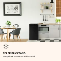 Obsidian Kühlschrank 90 Liter Gemüsefach 1 Obsidian Kühlschrank 90 Liter Gemüsefach -Klarstein Verkaufs 10035207 de 0002 logo