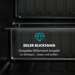 Obsidian Kühlschrank 46 Liter Gemüsefach -Klarstein Verkaufs 10035209 de 0003 logo