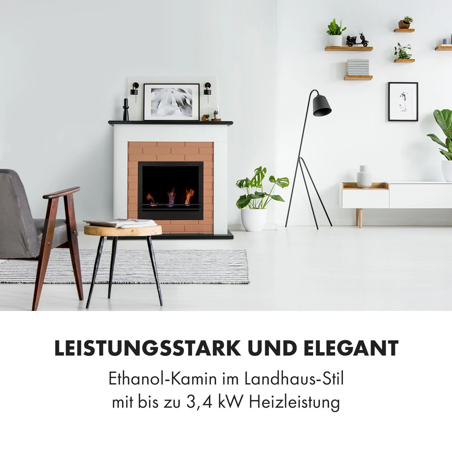 Phantasma Brickline Ethanol-Kamin 3,4 kW Backstein-Optik MDF Phantasma Brickline Ethanol-Kamin 3,4 KW Backstein-Optik MDF -Klarstein Verkaufs 10035231 de 0002 logo