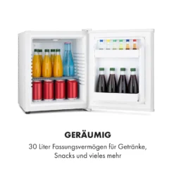 Happy Hour Minibar 5-15°C EEK G 25dB LED-Licht -Klarstein Verkaufs 10035241 de 0004 logo