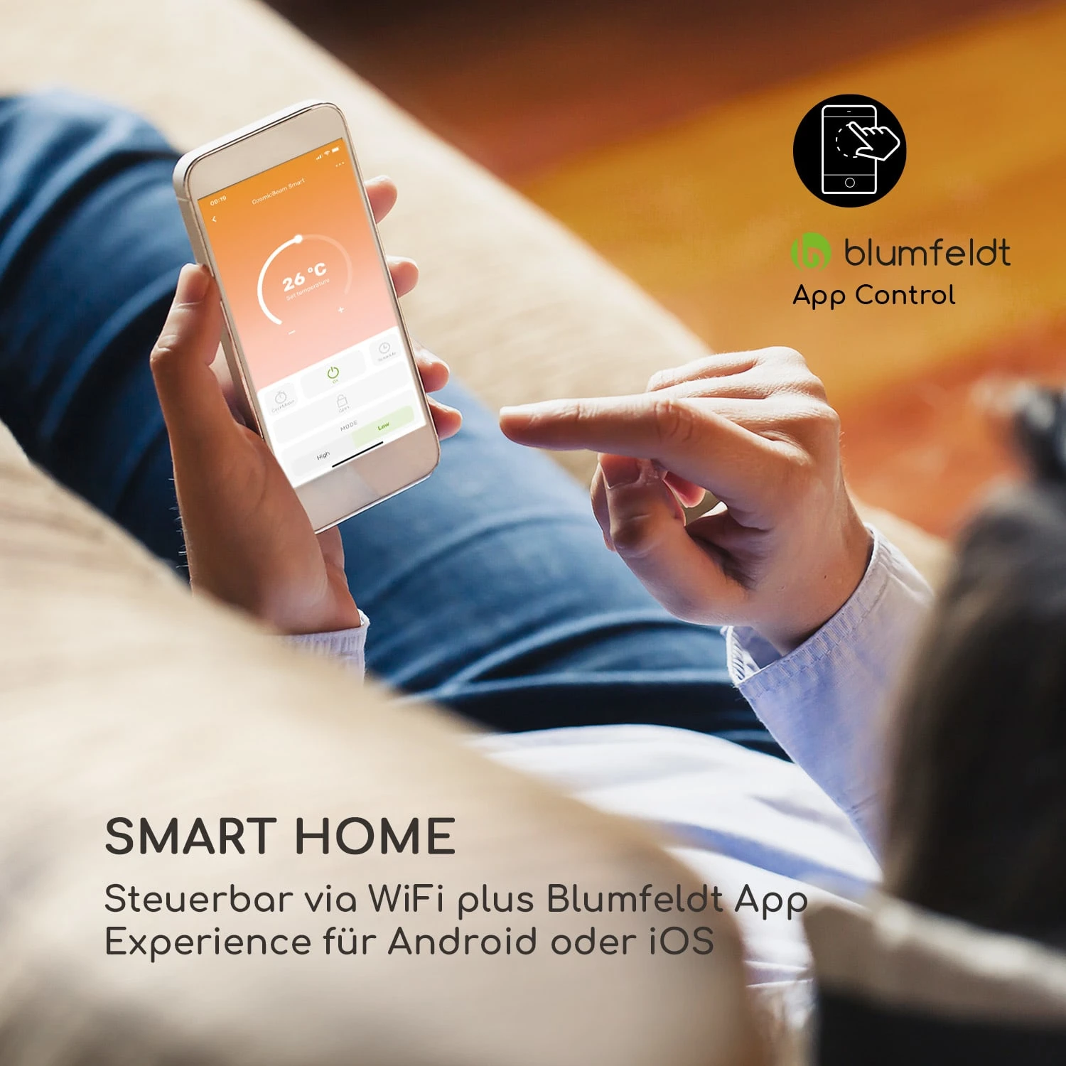 Cosmic Beam Smart 24 Infrarot-Heizstrahler 2400W App-Steuerung Fernbedienung Cosmic Beam Smart 24 Infrarot-Heizstrahler 2400W App-Steuerung Fernbedienung -Klarstein Verkaufs 10035257 de 0002 logo