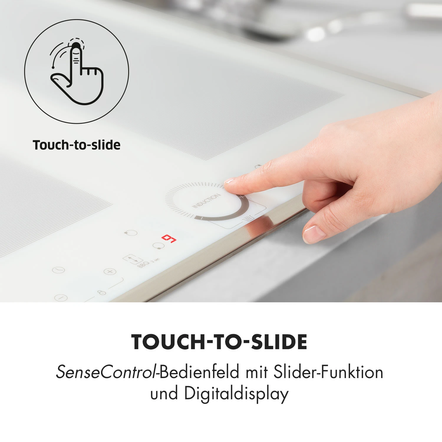 Delicatessa 60 Prime Induktionskochfeld 4 Zonen 7000W Timer Delicatessa 60 Prime Induktionskochfeld 4 Zonen 7000W Timer -Klarstein Verkaufs 10035267 de 0005 logo