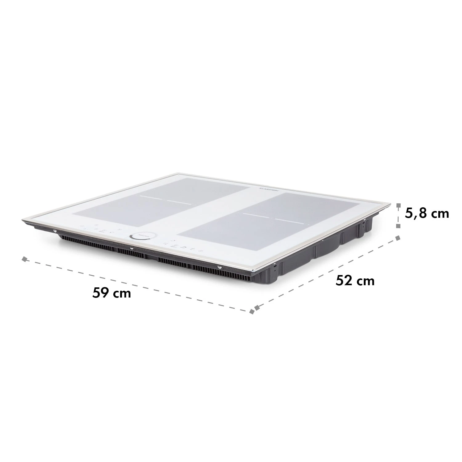 Delicatessa 60 Prime Induktionskochfeld 4 Zonen 7000W Timer Delicatessa 60 Prime Induktionskochfeld 4 Zonen 7000W Timer -Klarstein Verkaufs 10035267 yy 0011 logo Klarstein Delicatessa 60 Prime Kochfeld weiss