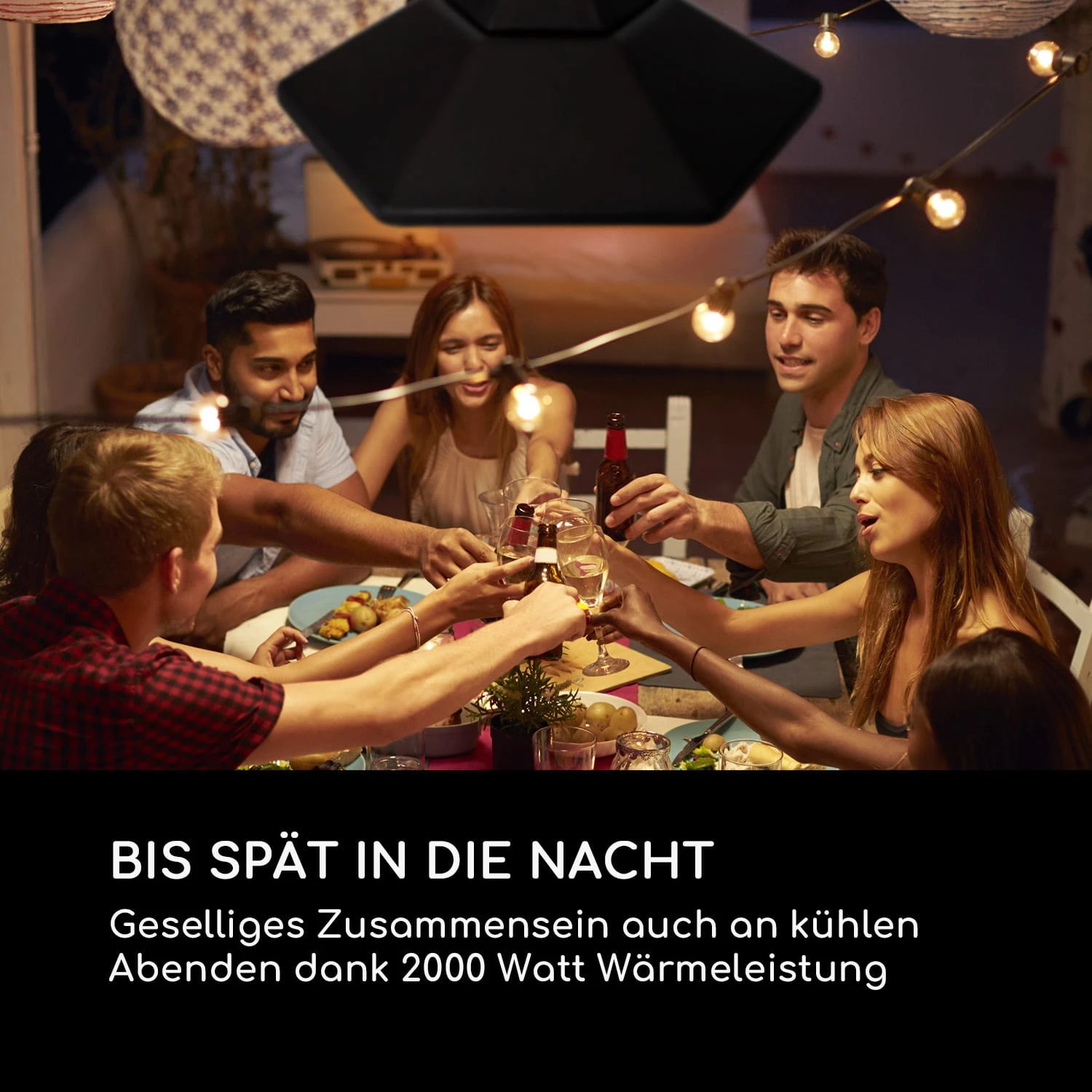 Heat Hexa Infrarot-Heizstrahler 800/1200/2000W Halogen IP34 LED Heat Hexa Infrarot-Heizstrahler 800/1200/2000W Halogen IP34 LED -Klarstein Verkaufs 10035285 de 0007 logo