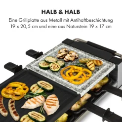 Bistecca Raclette 1200W Metall / Stein 8 Personen Kontroll-LED 3 Bistecca Raclette 1200W Metall / Stein 8 Personen Kontroll-LED -Klarstein Verkaufs 10035293 de 0004 logo
