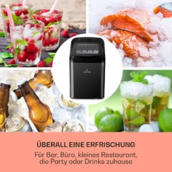 Partytime Eiswürfelmaschine Klareis 15kg/24h Edelstahl -Klarstein Verkaufs 10035295 de 0003 usp