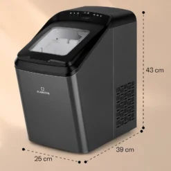 Partytime Eiswürfelmaschine Klareis 15kg/24h Edelstahl -Klarstein Verkaufs 10035295 yy 0011 dimensions