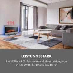 Basel Illumine Elektrokamin Flammenillusion 2000 W 2 Stufen Dimmbar -Klarstein Verkaufs 10035297 de 0005 logo