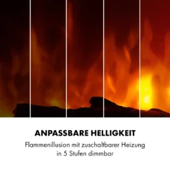 Basel Illumine Elektrokamin Flammenillusion 2000 W 2 Stufen Dimmbar -Klarstein Verkaufs 10035297 de 0007 logo