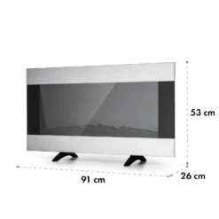 Basel Illumine Elektrokamin Flammenillusion 2000 W 2 Stufen Dimmbar -Klarstein Verkaufs 10035297 yy 0009 logo Klarstein Basel Illumine Elektrokamin