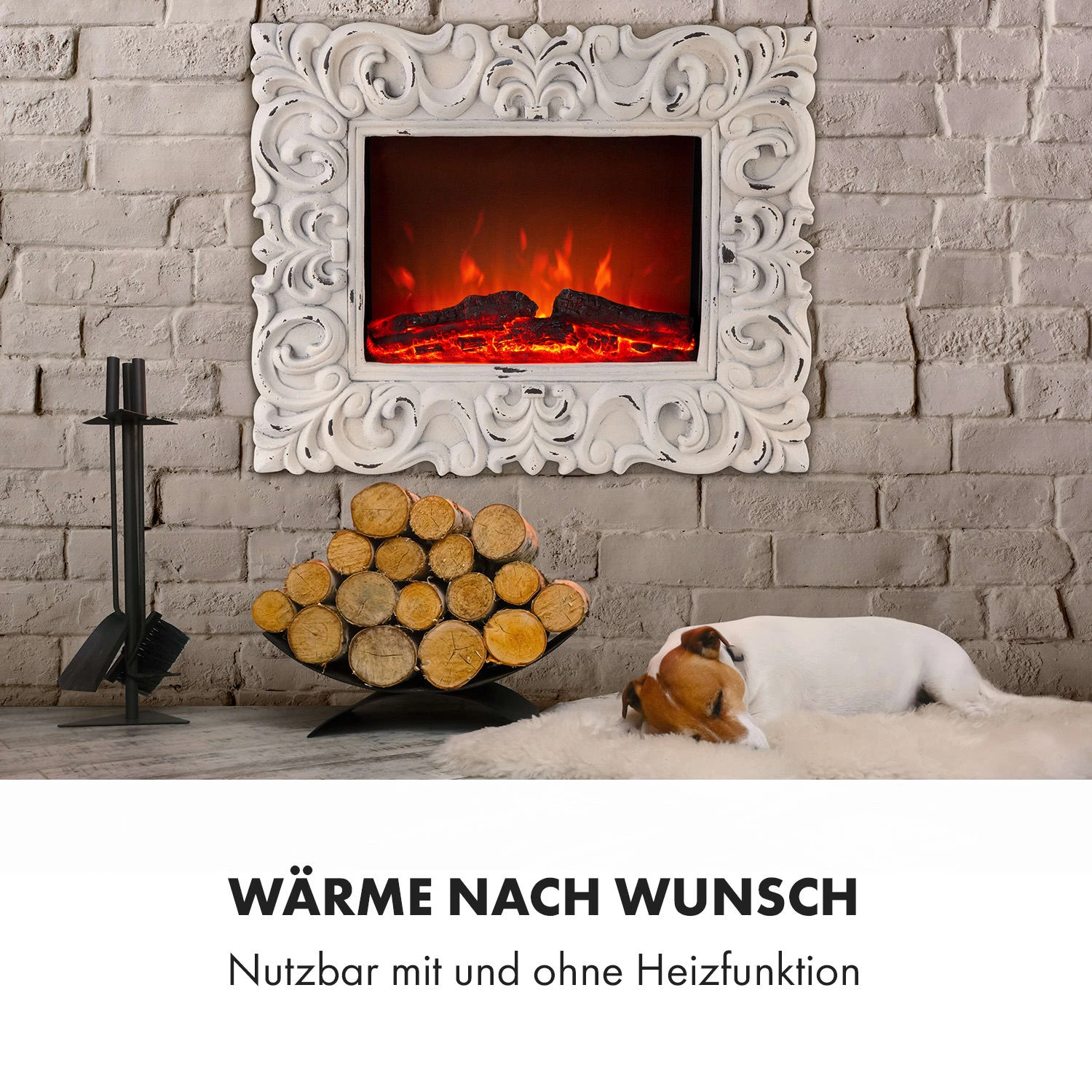 Alpbach Snow Elektrischer Kamin 1800W 2 Heizstufen 65 cm weißer Rahmen Alpbach Snow Elektrischer Kamin 1800W 2 Heizstufen 65 Cm Weißer Rahmen -Klarstein Verkaufs 10035315 de 0006 logo