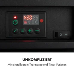 Carinthia Elektrokamin 1800W LED Wochentimer Fernbedienung Heizer -Klarstein Verkaufs 10035316 de 0004 logo