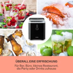Chillout Eiswürfelmaschine Bulleteis 12kg/24h Wassertank: 1,5 L -Klarstein Verkaufs 10035320 de 0003 usp