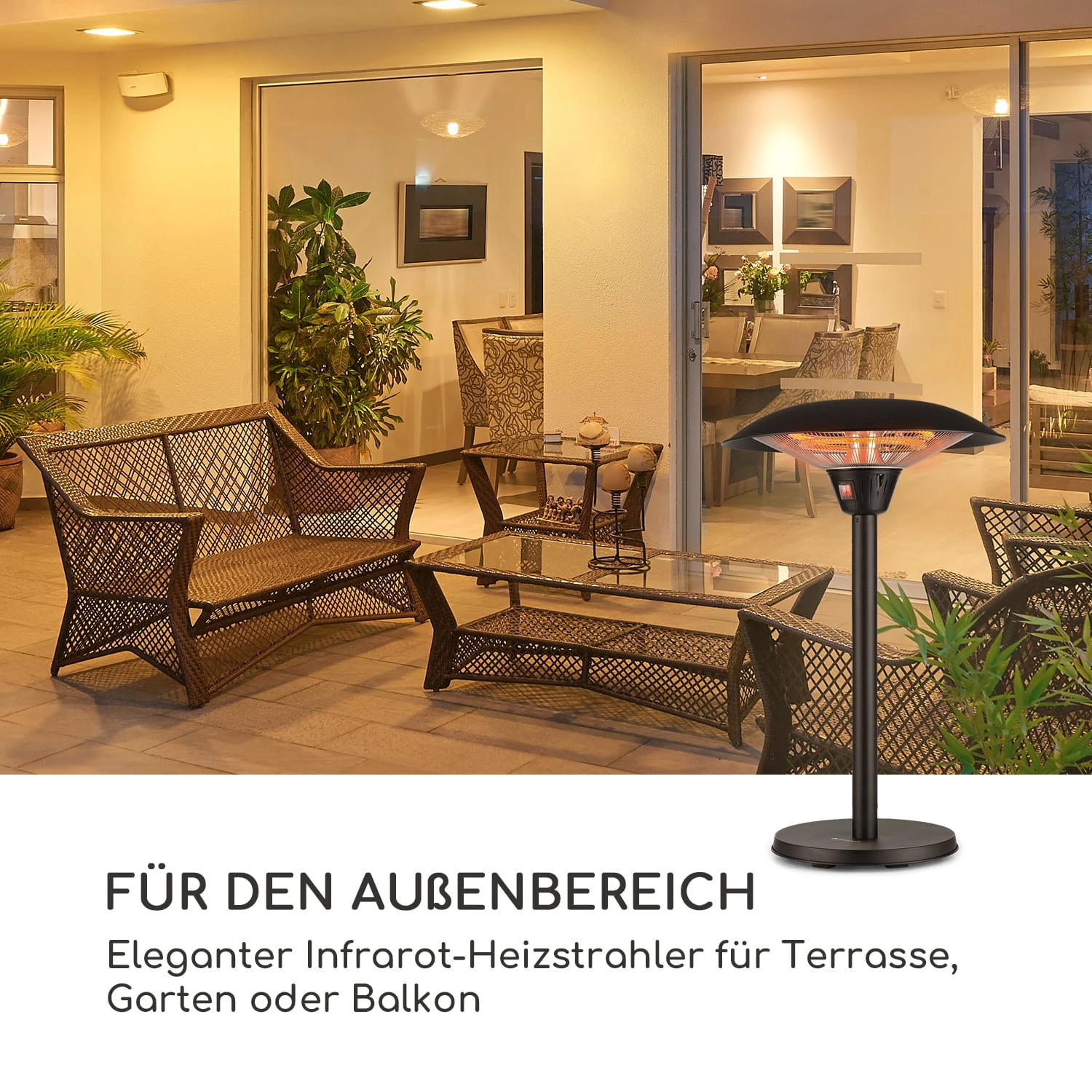 Loras Infrarot-Heizstrahler Carbon-Heizspiralen 2100W IP44 Loras Infrarot-Heizstrahler Carbon-Heizspiralen 2100W IP44 -Klarstein Verkaufs 10035343 de 0003 logo