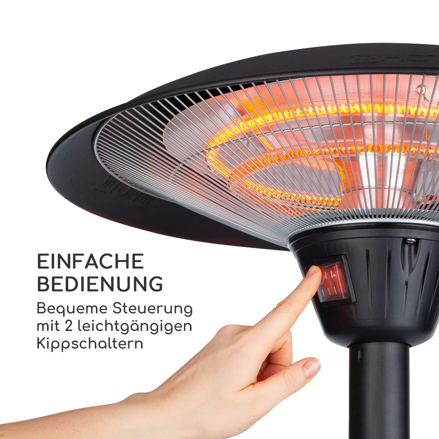 Loras Infrarot-Heizstrahler Carbon-Heizspiralen 2100W IP44 Loras Infrarot-Heizstrahler Carbon-Heizspiralen 2100W IP44 -Klarstein Verkaufs 10035343 de 0007 logo