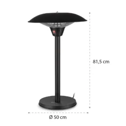 Loras Infrarot-Heizstrahler Carbon-Heizspiralen 2100W IP44 6 Loras Infrarot-Heizstrahler Carbon-Heizspiralen 2100W IP44 -Klarstein Verkaufs 10035343 yy 0008 logo blumfeldt Loras Infrarot Heizstrahler schwarz