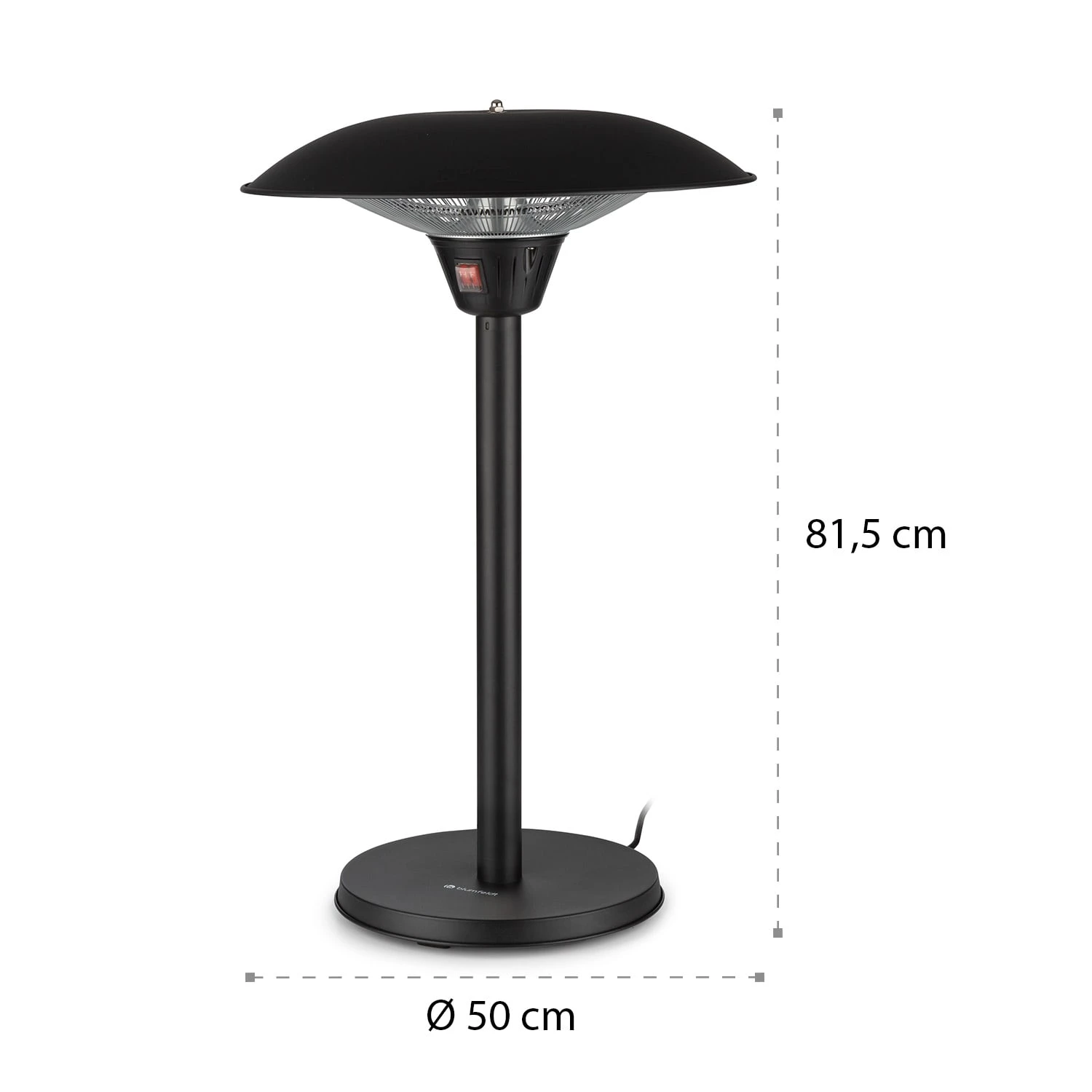 Loras Infrarot-Heizstrahler Carbon-Heizspiralen 2100W IP44 Loras Infrarot-Heizstrahler Carbon-Heizspiralen 2100W IP44 -Klarstein Verkaufs 10035343 yy 0008 logo blumfeldt Loras Infrarot Heizstrahler schwarz