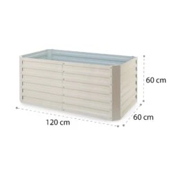 High Grow Straight Hochbeet 120x60x60cm 432l Stahl -Klarstein Verkaufs 10035349 yy 0008 logo blumfeldt High Grow Straight 120x60x60cm beige