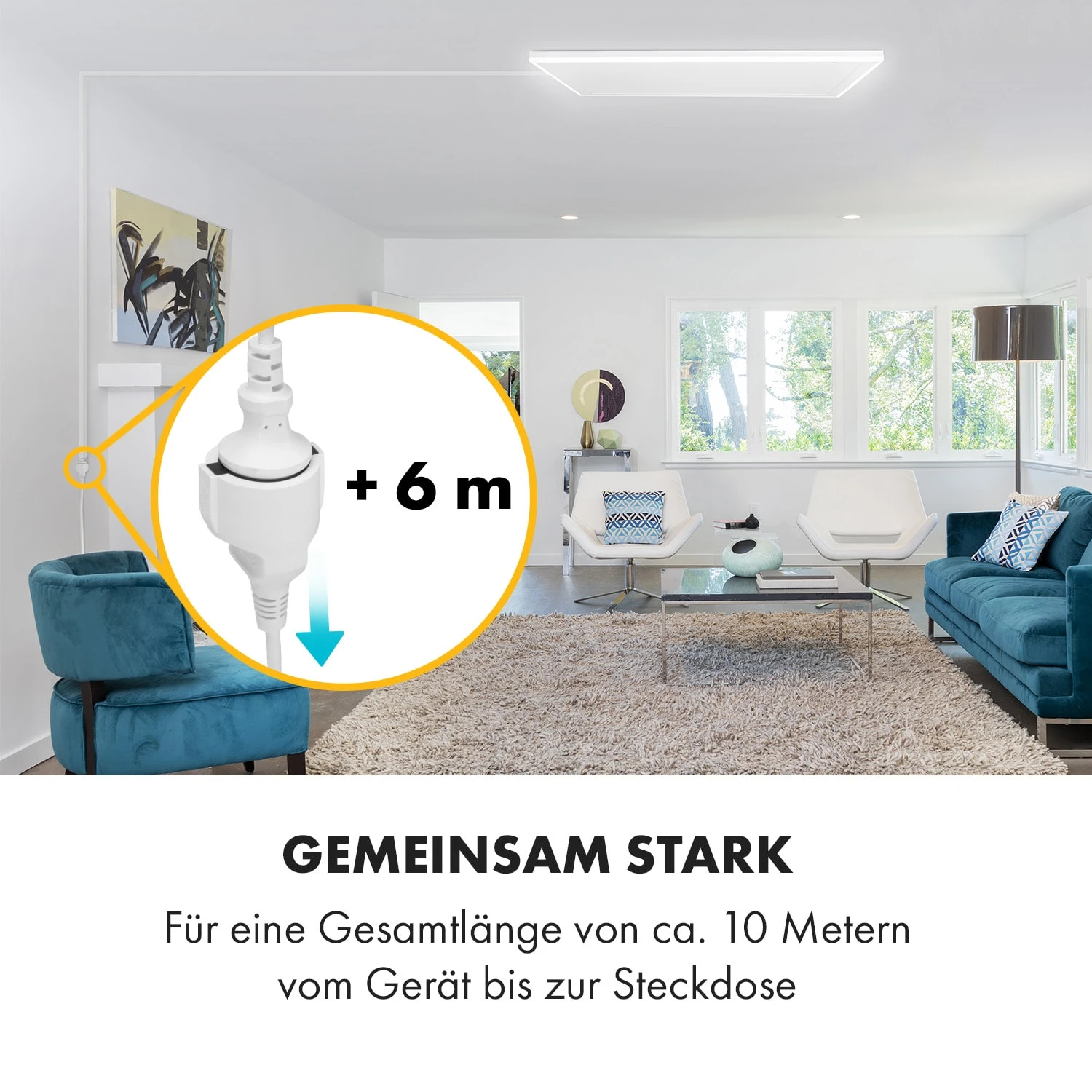 Midnight Sun Decken-Infrarotheizung 6 Meter Verlängerungskabel Midnight Sun Decken-Infrarotheizung 6 Meter Verlängerungskabel -Klarstein Verkaufs 10035359 de 0002 logo