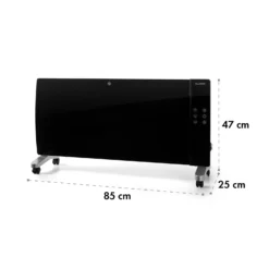 Lindholm Konvektionsheizgerät Thermostat Timer 2000W -Klarstein Verkaufs 10035363 yy 0009 logo Klarstein Lindholm Konvektionsheizgeraet schwarz