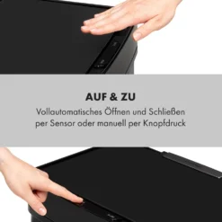 Royal Trash Matte Black Sensor-Mülleimer 72 Liter Edelstahl 6 Royal Trash Matte Black Sensor-Mülleimer 72 Liter Edelstahl -Klarstein Verkaufs 10035365 de 0007 logo