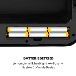 Royal Trash Matte Black Sensor-Mülleimer 72 Liter Edelstahl 7 Royal Trash Matte Black Sensor-Mülleimer 72 Liter Edelstahl -Klarstein Verkaufs 10035365 de 0008 logo