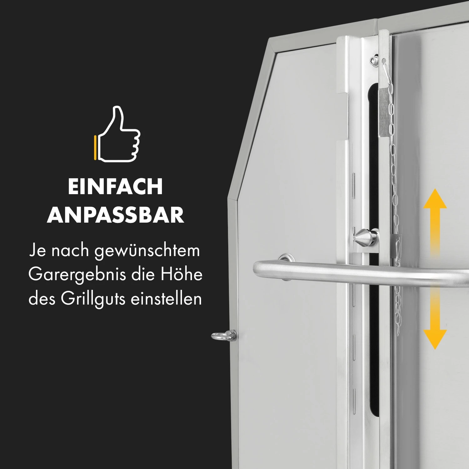 Sauenland Pro XL Spanferkelgrill Drehspieß 15W 4 Rollen Edelstahl Sauenland Pro XL Spanferkelgrill Drehspieß 15W 4 Rollen Edelstahl -Klarstein Verkaufs 10035373 de 0006 logo