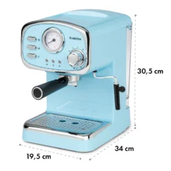 Espressionata Gusto Espressomaschine 1100W 15 Bar Druck -Klarstein Verkaufs 10035377 yy 0009 logo Klarstein Espressionata Gusto Espressomaschine