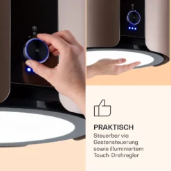 Skyfall Smart Inselabzugshaube Ø45cm Umluft 402m³/h LED -Klarstein Verkaufs 10035378 de 0004 logo