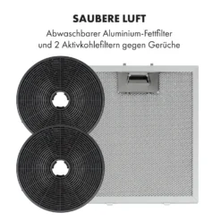 Skyfall Smart Inselabzugshaube Ø45cm Umluft 402m³/h LED -Klarstein Verkaufs 10035378 de 0007 logo