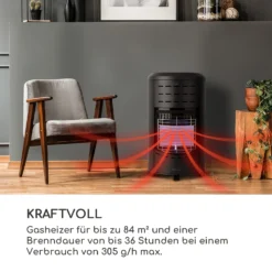 Andora Gasheizofen Gasheizer 3 Heizstufen Bis 4,2kW -Klarstein Verkaufs 10035405 de 0004 logo