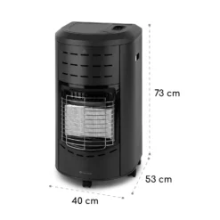 Andora Gasheizofen Gasheizer 3 Heizstufen Bis 4,2kW -Klarstein Verkaufs 10035405 yy 0008 logo blumfeldt Andora Gasheizofen schwarz