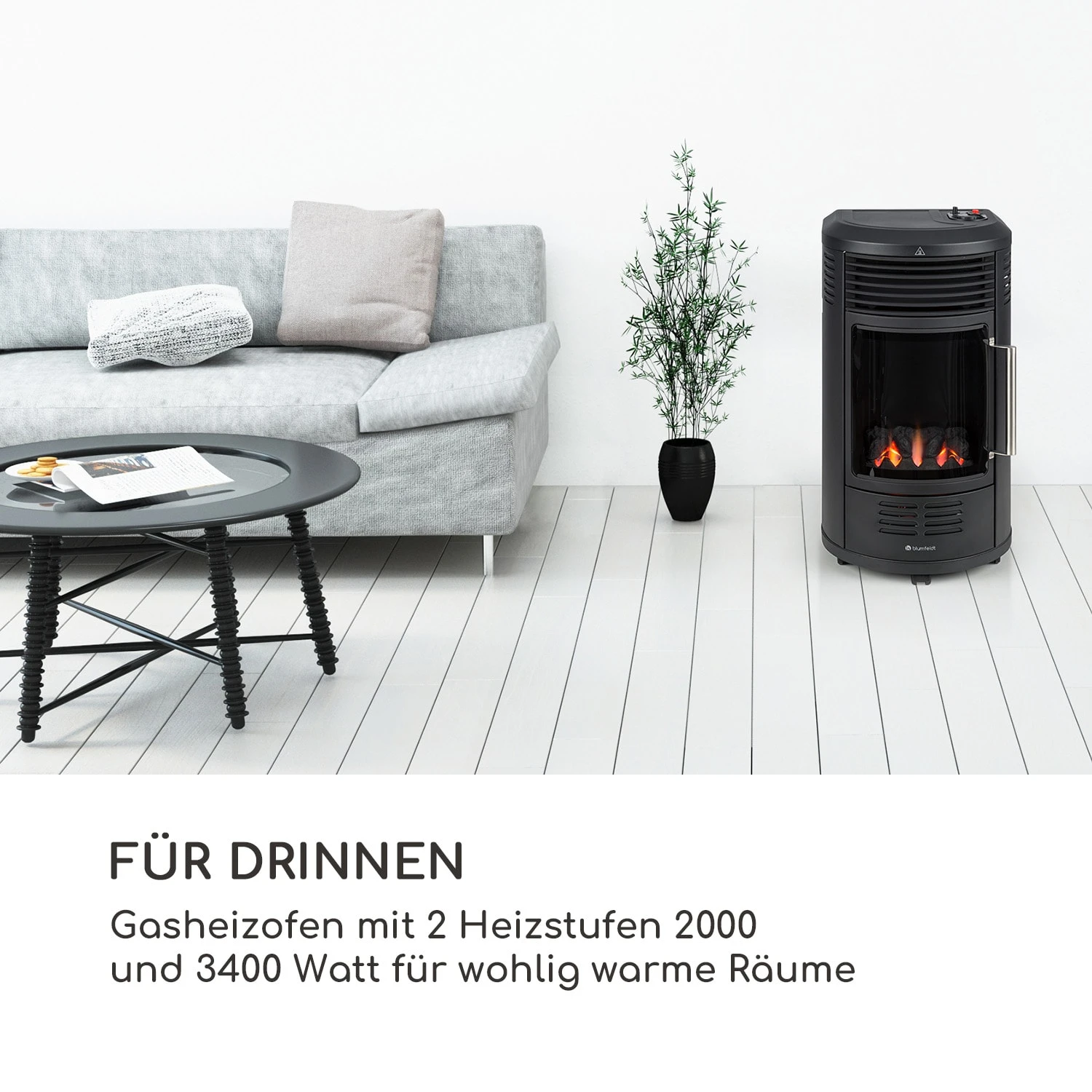 Andora Deluxe Gasheizofen Gasheizer Feuerschein bis 3,4kW Andora Deluxe Gasheizofen Gasheizer Feuerschein Bis 3,4kW -Klarstein Verkaufs 10035406 de 0002 logo