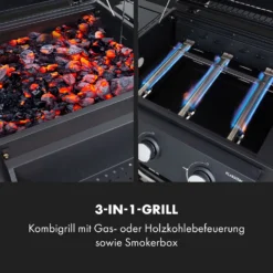 Kingsville Smoker Kombigrill Gas Kohle Smoker 13,5kW 3+1 Brenner -Klarstein Verkaufs 10035409 de 0003 logo