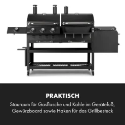 Kingsville Smoker Kombigrill Gas Kohle Smoker 13,5kW 3+1 Brenner -Klarstein Verkaufs 10035409 de 0006 logo