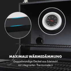 Kingsville Smoker Kombigrill Gas Kohle Smoker 13,5kW 3+1 Brenner -Klarstein Verkaufs 10035409 de 0010 logo