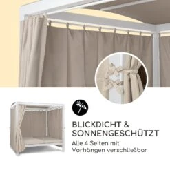 Eremitage Double XL Sunbed 2 Pers Stahl-Rahmen Sonnendach Vorhänge 3 Eremitage Double XL Sunbed 2 Pers Stahl-Rahmen Sonnendach Vorhänge -Klarstein Verkaufs 10035430 de 0004 logo