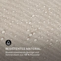 Eremitage Double XL Sunbed 2 Pers Stahl-Rahmen Sonnendach Vorhänge 8 Eremitage Double XL Sunbed 2 Pers Stahl-Rahmen Sonnendach Vorhänge -Klarstein Verkaufs 10035430 de 0009 logo