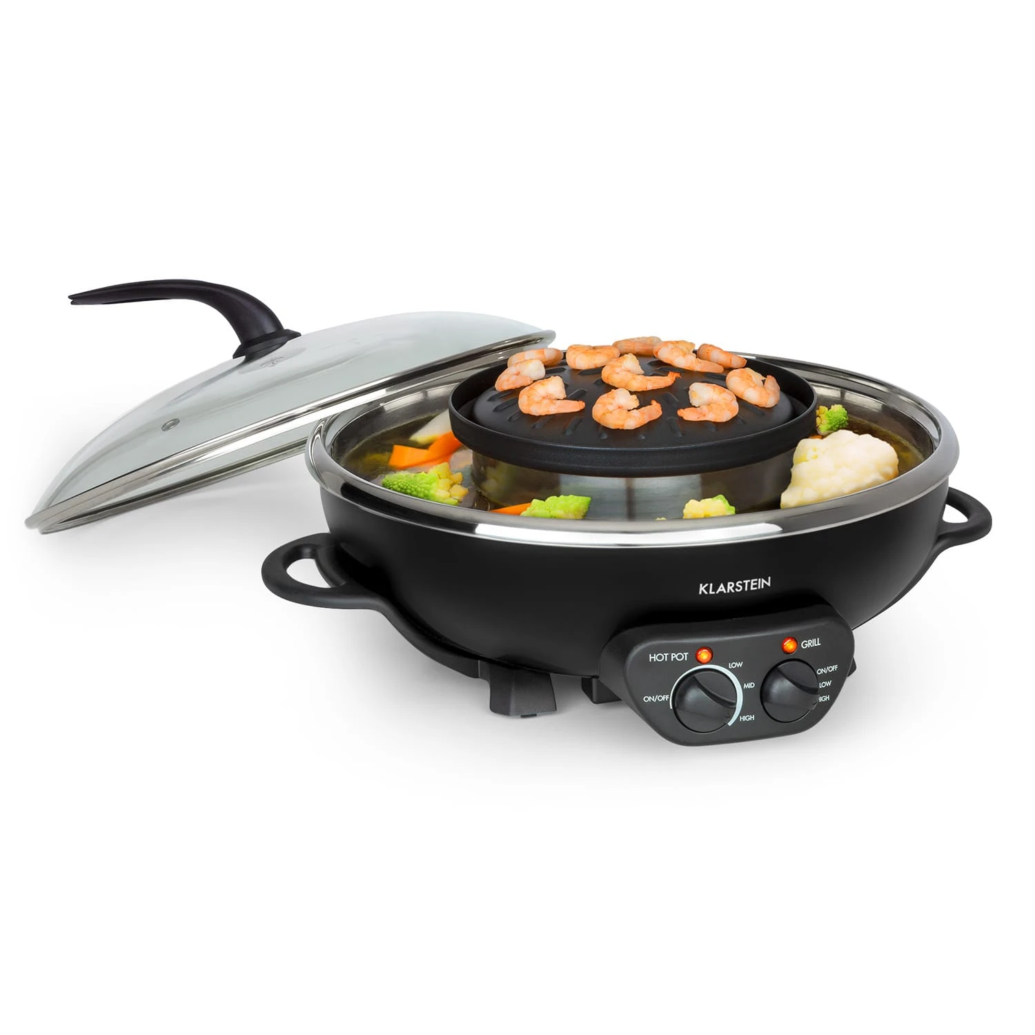 Szechuan 2-in-1 Hot Pot und Grillplatte 5l Vol. 1350 / 600 W Szechuan 2-in-1 Hot Pot Und Grillplatte 5l Vol. 1350 / 600 W -Klarstein Verkaufs 10035431 yy 0001 titel