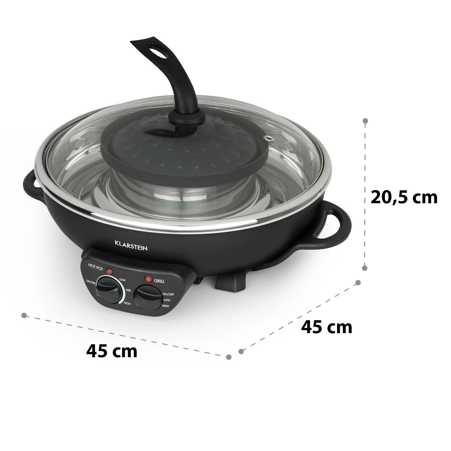 Szechuan 2-in-1 Hot Pot und Grillplatte 5l Vol. 1350 / 600 W Szechuan 2-in-1 Hot Pot Und Grillplatte 5l Vol. 1350 / 600 W -Klarstein Verkaufs 10035431 yy 0009 logo