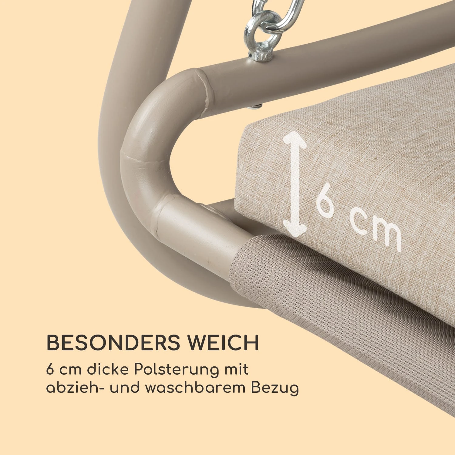 Garden Grove Gartenliege Swing Bed Stahlrahmen Sonnendach Polyester Garden Grove Gartenliege Swing Bed Stahlrahmen Sonnendach Polyester -Klarstein Verkaufs 10035432 de 0006 logo