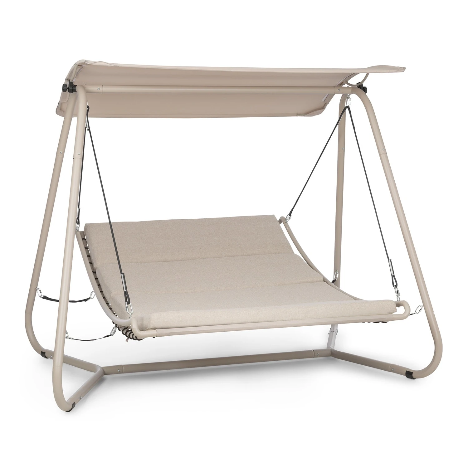 Garden Grove Gartenliege Swing Bed Stahlrahmen Sonnendach Polyester Garden Grove Gartenliege Swing Bed Stahlrahmen Sonnendach Polyester -Klarstein Verkaufs 10035432 yy 0001 titel Blumfeld Garden Grove Gartenliege beige