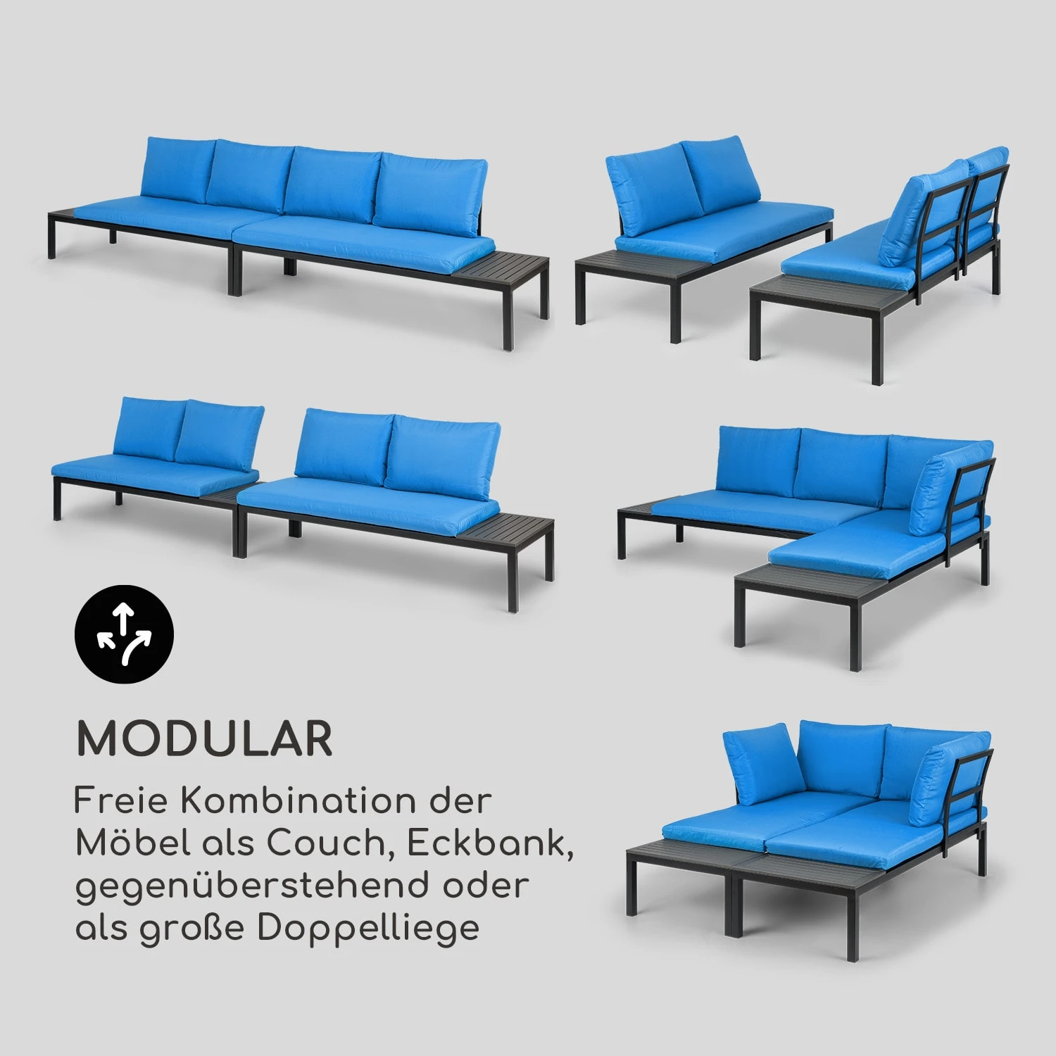 Cartagena Lounger 2 Zweisitzer mit Tisch Stahl Polyester Cartagena Lounger 2 Zweisitzer Mit Tisch Stahl Polyester -Klarstein Verkaufs 10035434 de 0003 logo